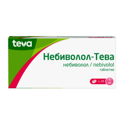 Небиволол-Тева таблетки 5 мг 28 шт Небиволол-Тева таблетки 5 мг 28 шт