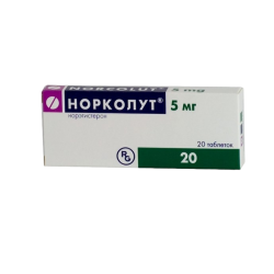 Норколут таблетки 5 мг 20 шт Норколут таблетки 5 мг 20 шт