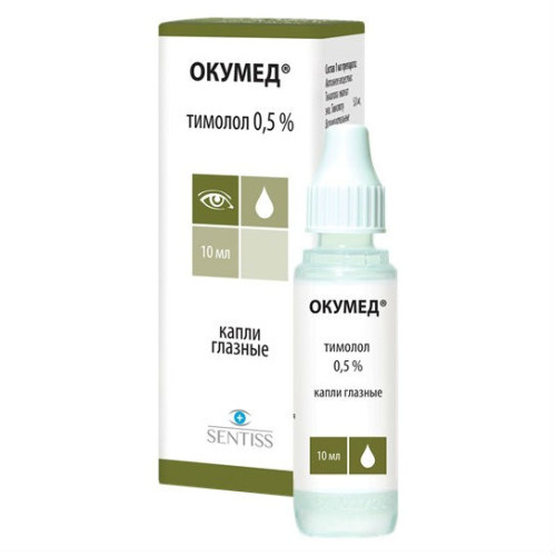 Окумед капли глазные 0,5 % 10 мл 1 шт Окумед капли глазные 0,5 % 10 мл 1 шт