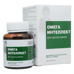 Омега Интеллект для школьников капсулы по 0,5 г 120 шт Омега Интеллект для школьников капсулы по 0,5 г 120 шт