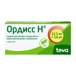 Ордисс Н таблетки 16 мг+12,5 мг 30 шт