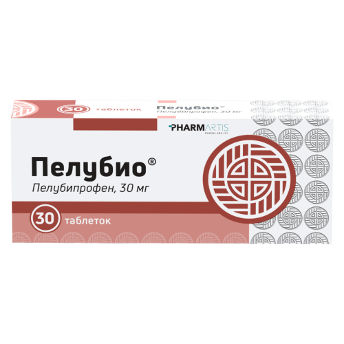 Пелубио таблетки 30 мг 30 шт Пелубио таблетки 30 мг 30 шт