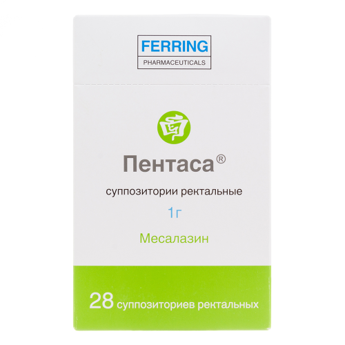 Пентаса суппозитории ректальные 1 г 28 шт Пентаса суппозитории ректальные 1 г 28 шт