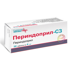 Периндоприл-СЗ таблетки 4 мг 30 шт Периндоприл-СЗ таблетки 4 мг 30 шт