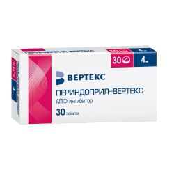 Периндоприл-Вертекс таблетки 4 мг 30 шт Периндоприл-Вертекс таблетки 4 мг 30 шт