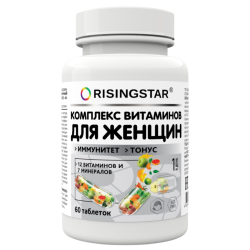 Поливитаминный минеральный комплекс Risingstar В-МИН для женщин капсулы массой 1000 мг 60 шт