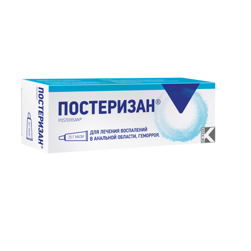 Постеризан мазь для ректального и наружного применения 25 г 1 шт Постеризан мазь для ректального и наружного применения 25 г 1 шт