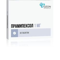 Прамипексол таблетки 1 мг 30 шт Прамипексол таблетки 1 мг 30 шт