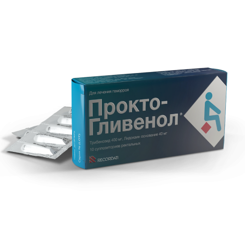 Прокто-гливенол суппозитории ректальные 10 шт Прокто-гливенол суппозитории ректальные 10 шт
