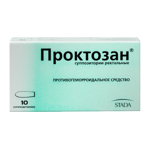 Проктозан суппозитории ректальные 10 шт Проктозан суппозитории ректальные 10 шт