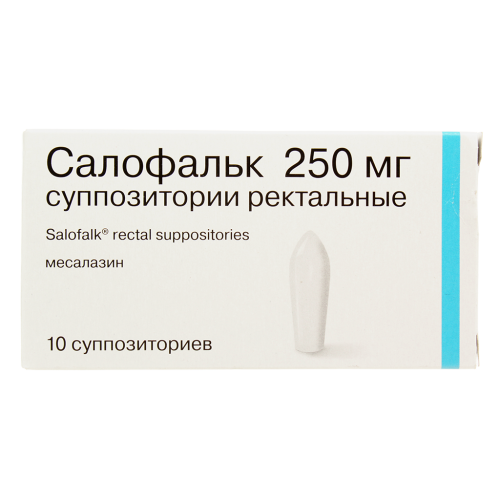 Салофальк суппозитории ректальные 250 мг 10 шт Салофальк суппозитории ректальные 250 мг 10 шт