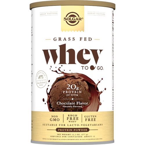 Solgar Белковая сыворотка Whey to Go со вкусом шоколада порошок банка 338 г 1 шт