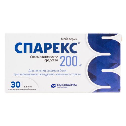 Спарекс капсулы с пролонг высвобождением 200 мг 30 шт Спарекс капсулы с пролонг высвобождением 200 мг 30 шт