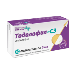Тадалафил-СЗ таблетки покрыт.плен.об. 5 мг 30 шт