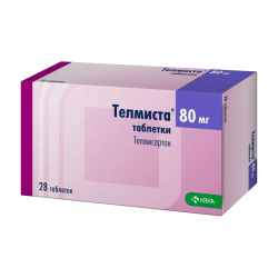 Телмиста таблетки 80 мг 28 шт Телмиста таблетки 80 мг 28 шт