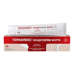 Терафлекс Хондрокрем Форте крем для наружного применения 1%+5% 50 г 1 шт Терафлекс Хондрокрем Форте крем для наружного применения 1%+5% 50 г 1 шт