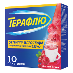 ТераФлю от гриппа и простуды порошок д/приг раствора д/приема внутрь лесные ягоды пак 10 шт ТераФлю от гриппа и простуды порошок д/приг раствора д/приема внутрь лесные ягоды пак 10 шт
