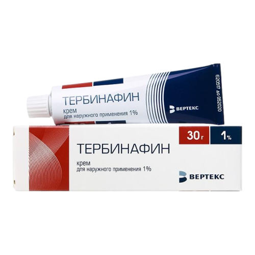 Тербинафин-Вертекс крем для наружного применения 1 % 30 г 1 шт Тербинафин-Вертекс крем для наружного применения 1 % 30 г 1 шт