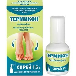 Термикон спрей для наружного применения 1 % 15 г 1 шт