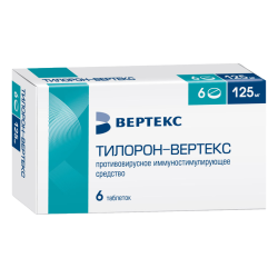 Тилорон-Вертекс таблетки покрыт.плен.об. 125 мг 6 шт Тилорон-Вертекс таблетки покрыт.плен.об. 125 мг 6 шт