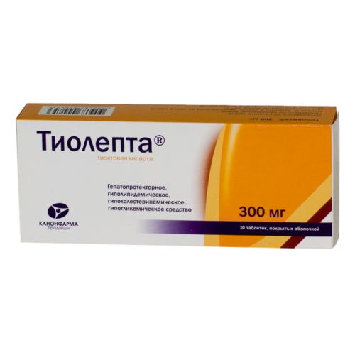 Тиолепта таблетки покрыт.плен.об. 300 мг 30 шт Тиолепта таблетки покрыт.плен.об. 300 мг 30 шт