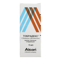 Тобрадекс капли глазные 1 мг/мл+3 мг/мл 5 мл 1 шт