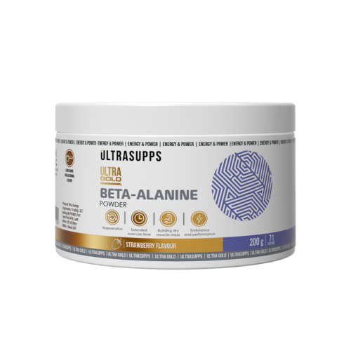 Ultrasupps Ультра Голд Бета-Аланин / Ultra Gold Beta-Alanine Strawberry со вкусом клубники порошок массой 200 г 1 шт Ultrasupps Ультра Голд Бета-Аланин / Ultra Gold Beta-Alanine Strawberry со вкусом клубники порошок массой 200 г 1 шт