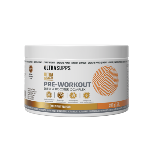 Ultrasupps Ультра Голд предтренировочный комплекс / Ultra Gold Pre-workout Multifruit со вкусом мультифрукт порошок массой 200 г 1 шт