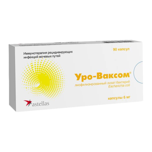 Уро-Ваксом капсулы 6 мг 90 шт Уро-Ваксом капсулы 6 мг 90 шт