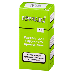 Веррукацид раствор для наружного применения 2 г 1 шт Веррукацид раствор для наружного применения 2 г 1 шт