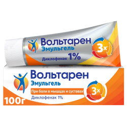 Вольтарен Эмульгель гель для наружного применения 1 % 100 г 1 шт