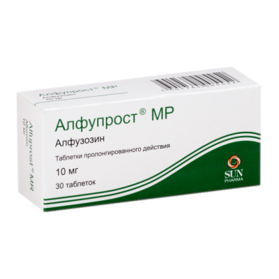 Алфупрост МР таблетки с пролонг высвобождением 10 мг 30 шт
