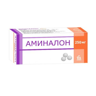 Аминалон таблетки покрыт.об. 250 мг 100 шт