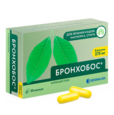 Бронхобос капсулы 375 мг 30 шт