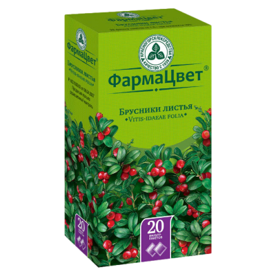 Брусники листья фильтр-пакеты 1,5 г 20 шт