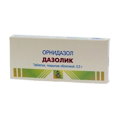 Дазолик таблетки покрыт.плен.об. 500 мг 10 шт