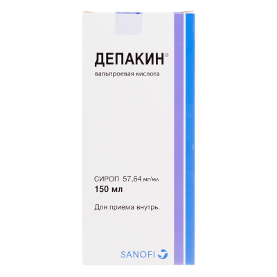 Депакин сироп 57,64 мг/мл фл 150 мл