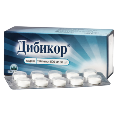 Дибикор таблетки 500 мг 60 шт