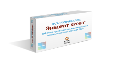 Энкорат хроно таблетки с пролонг высвобождением покрыт.плен.об. 500 мг 30 шт