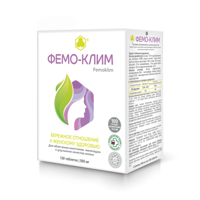 Фемо-клим таблетки массой 505 мг 120 шт