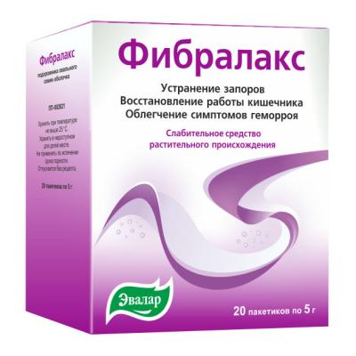 Фибралакс порошок д/приг суспензии для приема внутрь 5 г пак 20 шт