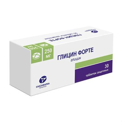 Глицин форте таблетки защечные 250 мг 30 шт