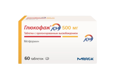 Глюкофаж Лонг таблетки с пролонг высвобождением 500 мг 60 шт
