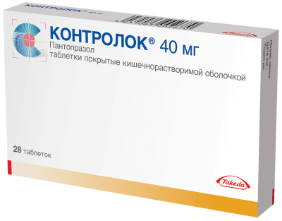 Контролок таблетки кишечнорастворимые покрыт.плен.об. 40 мг 28 шт