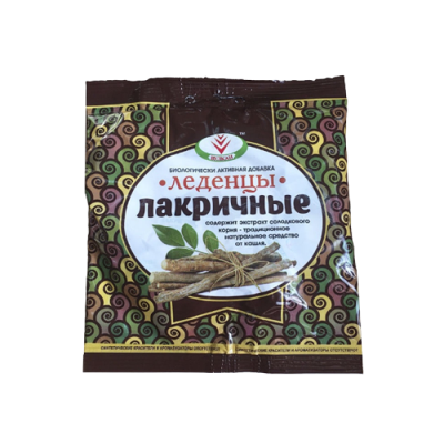 Леденцы Лакричные с сахаром 50 г 1 уп