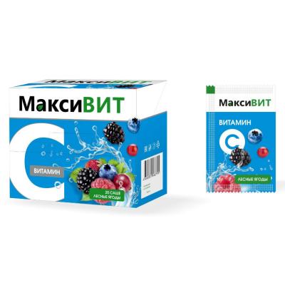 Максивит Витамин С пор со вкусом лесных ягод 16 г, 20 шт.