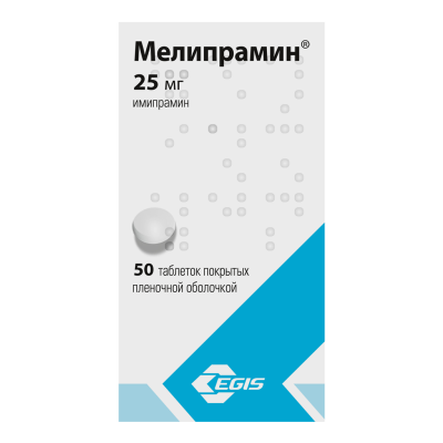 Мелипрамин таблетки покрыт.плен.об. 25 мг 50 шт