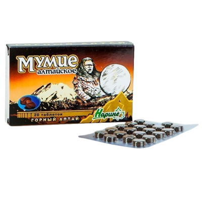 Мумие Алтайское Нарине таблетки массой 0,2 г 20 шт