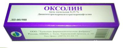 Оксолин мазь для наружного применения 0,25 % туба 25 г 1 шт