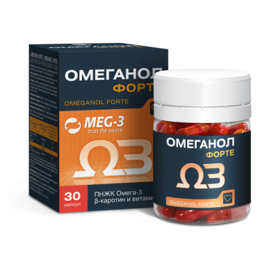 Омеганол форте капсулы массой 0,6 г 30 шт